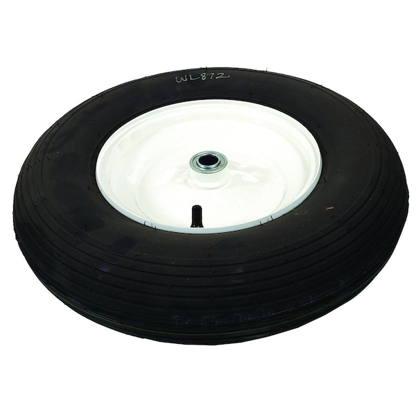 WHEEL-RIBBED, 4.8X4X8, WHITE 15.5" x15.5" x3"